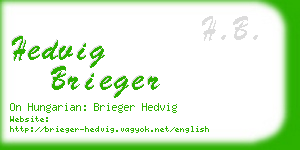 hedvig brieger business card